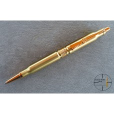 308 Bullet Pencil Gold with Gun Clip
