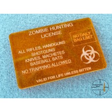 Zombie Hunting Licence (Orange)