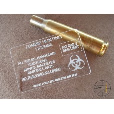 Zombie Hunting Licence (Clear)