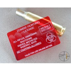 Zombie Hunting Licence (Red)